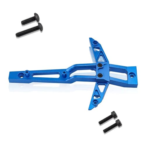 YXIUEYINGE 1 STÜCKE Aluminiumlegierung Vorderes Chassis Brace for TRAX-XAS 1/10 Maxx W/Widemaxx Monster Truck-89086-4 1/8 6S Maxx Slash(Blauw) von YXIUEYINGE