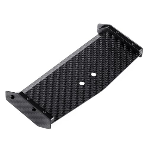 YXIUEYINGE 1Set Carbon Fiber Hinten Flügel Spoiler Platte for 1/16 Mini-B 2WD RC Buggy LKW Modell Upgrade Teile von YXIUEYINGE