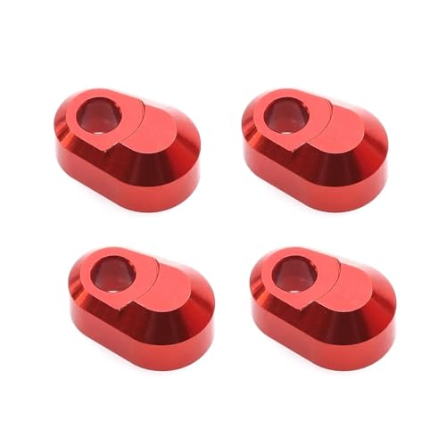 YXIUEYINGE 4 Stück Metallaufhängungsstifthalter 7743 for TRAX-XAS 1/5 X-MAXX 6S 8S 1/6 XRT 8S 1/10 MAXX RC Auto Upgrade Teile Zubehör(Rood) von YXIUEYINGE