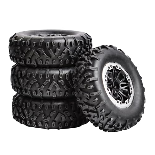 YXIUEYINGE 4 stücke 64mm Weiche Reifen Rad for MN D90 MN98 MN99S for WPL C14 C24 C34 B14 B24 for LDRC P06 LD1297 LD1299 RC Auto Upgrade Zubehör von YXIUEYINGE
