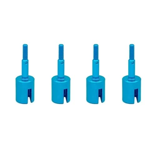 YXIUEYINGE 4 stücke Metall Rad Achse Rad Tasse for Tam-iya TT01 TT02 TT02B TT02D TT02E 1/10 RC Auto Upgrades Teile Zubehör(Blauw) von YXIUEYINGE