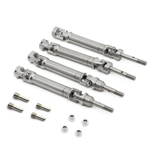 YXIUEYINGE 4-teiliges Metall-Antriebswellen-CVD aus Edelstahl for 1/10 for Trax-xas for Slash for Rustler for Stampede VXL 4X4 4WD RC-Auto-Upgrade-Teile von YXIUEYINGE
