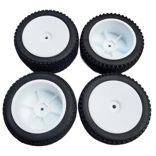YXIUEYINGE 4Pcs 73mm Reifen Reifen Rad for Wltoys 144001 124018 124019 for LC Racing 1/12 1/14 RC Auto Upgrade Teile zubehör von YXIUEYINGE