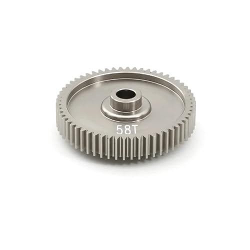 YXIUEYINGE 55T 58T 61T High Speed ​​Stirnradgetriebe 51004 53665 for TAM-IYA TT01 TT-01 1/10 RC Auto Upgrade Teile Zubehör(58T) von YXIUEYINGE