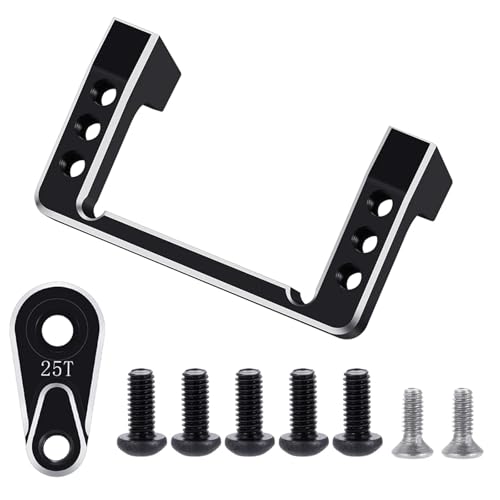 YXIUEYINGE Aluminium Legierung Servo Arm Halterung for LOSI 1/16 Mini-B 2WD RC Buggy LKW Modell A20CLS Servo Upgrade Teile von YXIUEYINGE