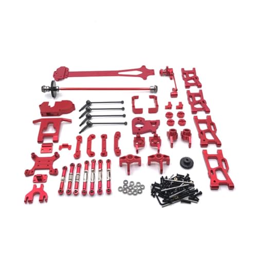 YXIUEYINGE Geeignet for WLtoys 1/12 124016 124017 124018 124019 RC Auto Ebene Modifizierte Teile(Rood) von YXIUEYINGE