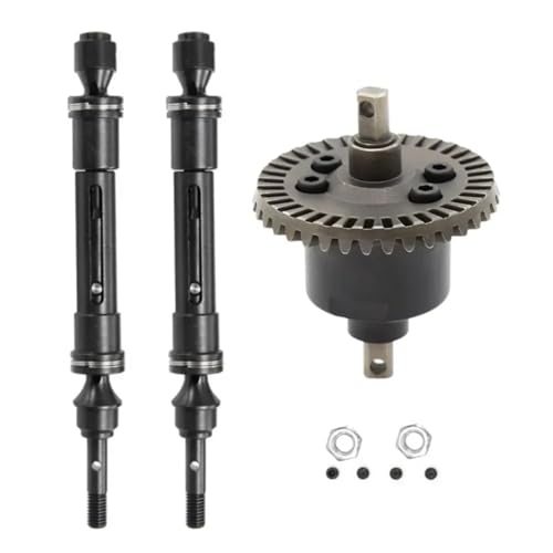 YXIUEYINGE Getriebe-Differential-Antriebswellen-Metall-Upgrade for TRX Slash 4x4 Kurzzeit-Geländewagen(Front) von YXIUEYINGE