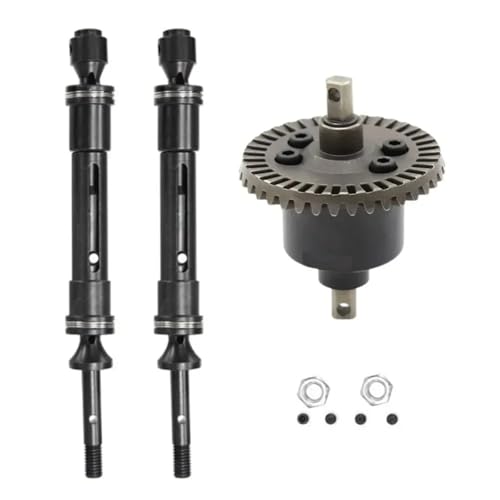 YXIUEYINGE Getriebedifferentialbaugruppe Antriebswellenmetall-Upgrade for TRX for Slash 4x4 Kurzzeit-Geländewagen for Hua-nqi(Rear) von YXIUEYINGE
