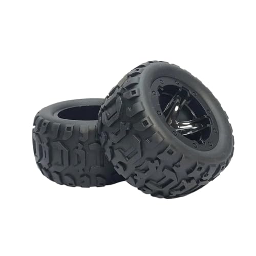 YXIUEYINGE Große Upgrade-Teile 80,5 mm Reifen und Felgen for Wltoys 124018 124019 144001 124017 124016 for HBX 16889 1/16 RC Car(BK-2) von YXIUEYINGE