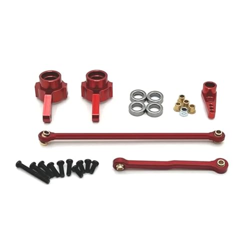 YXIUEYINGE MN Modell MN82 Feste Vorderachse Zugstangenhülse Preis, Metallersatzteile, for MN78 D90 D91 D96 MN98 99S RC Auto, speziell for Modif(Rood) von YXIUEYINGE