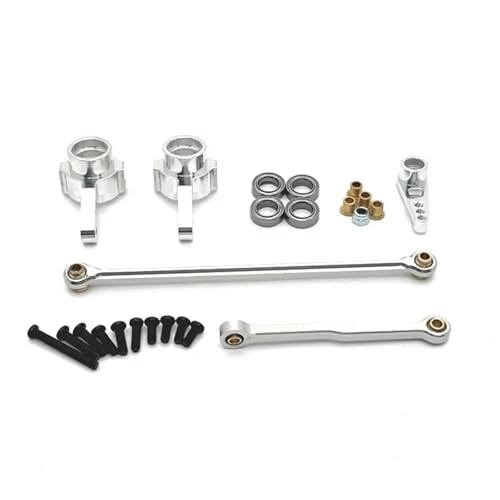 YXIUEYINGE MN Modell MN82 Feste Vorderachse Zugstangenhülse Preis, Metallersatzteile, for MN78 D90 D91 D96 MN98 99S RC Auto, speziell for Modif(Silver) von YXIUEYINGE