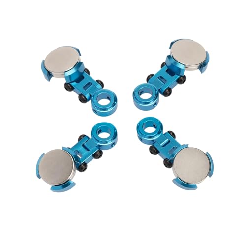 YXIUEYINGE Magnetic Stealth Invisible Body Shell Mount Kit for 1/10 Axial SCX10 D90 for HSP RC Auto Zubehör(Blauw) von YXIUEYINGE