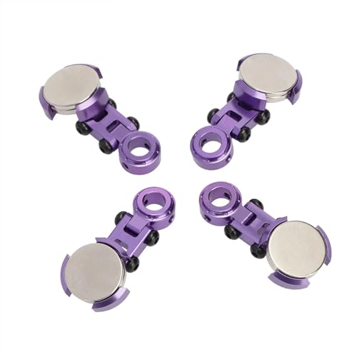 YXIUEYINGE Magnetic Stealth Invisible Body Shell Mount Kit for 1/10 Axial SCX10 D90 for HSP RC Auto Zubehör(Purple) von YXIUEYINGE