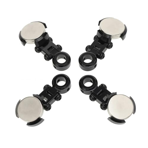 YXIUEYINGE Magnetic Stealth Invisible Body Shell Mount Kit for 1/10 Axial SCX10 D90 for HSP RC Auto Zubehör(Zwart) von YXIUEYINGE