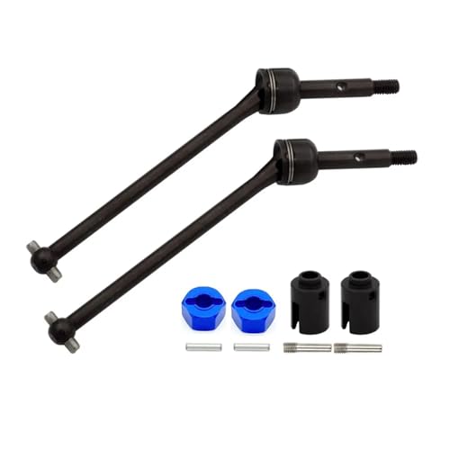 YXIUEYINGE Metal CVD Steel Front/Rear Drive Shaft 1/10 for Trax-xas Slash Rustler for Stampede for Hoss VXL 4X4 2WD RC Car Upgrade Parts Accessories(Black Rear) von YXIUEYINGE