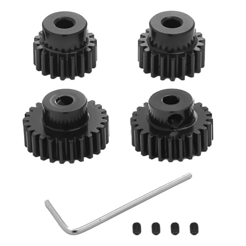 YXIUEYINGE Metall 18T 19T 23T 24T Ritzel Moter Getriebe for Tam-iya TT01 TT02 TB02 TA05 RC Auto Upgrade Teile Zubehör von YXIUEYINGE