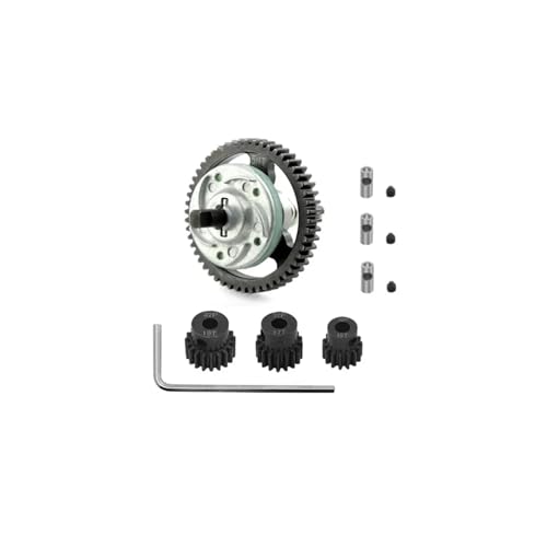 YXIUEYINGE Metall 6878 Komplette Rutschkupplung mit 15/17/19T Ritzel 1/10 for Trax-xas Slash for Stampede for Rustler 4x4 VXL Upgrade-Teile(50T) von YXIUEYINGE