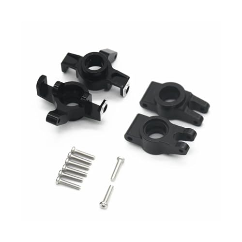 YXIUEYINGE Metall-Lenkbecher vorne und Hinterradnabenträger for MJX for Hyper Go 14301 14302 1/14 RC-Auto-Upgrades Teilezubehör, 4 von YXIUEYINGE
