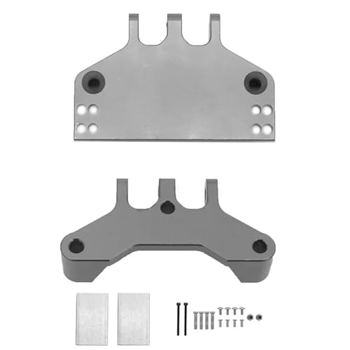 YXIUEYINGE Metall Lenkgetriebe Halterung Servo Basis Sitz for MN MN86 MN86S MN86KS MN86K 4WD G500 Crawler RC Auto Modifiziertes Zubehör(Light Grey) von YXIUEYINGE