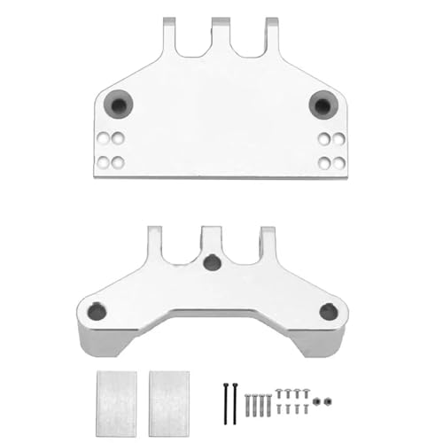 YXIUEYINGE Metall Lenkgetriebe Halterung Servo Basis Sitz for MN MN86 MN86S MN86KS MN86K 4WD G500 Crawler RC Auto Modifiziertes Zubehör(Silver) von YXIUEYINGE