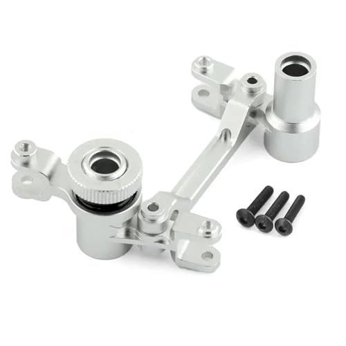YXIUEYINGE Metall Lenkung Lenkung Bellcranks Servo Horn Arm 8543 for Trxs UDR for Unlimited for Desert Racer 1/7 RC Auto Upgrade Teile(Silver) von YXIUEYINGE