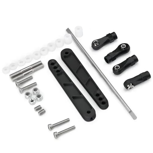 YXIUEYINGE Metall-Stabilisator hinten, Stabilisator, Stabilisator-Set for AXIAL RR10 Bomber RC-Auto, 1/10 RC-Crawler-Auto, Upgrade-Teile, Zubehör(Zwart) von YXIUEYINGE