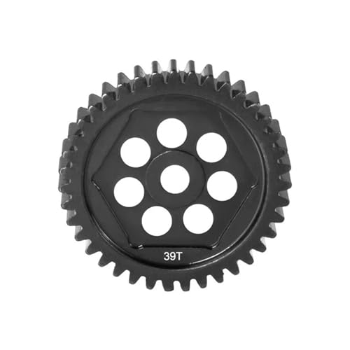 YXIUEYINGE Metall Stahl 39T 45T Stirnrad 32P 0,8M Hauptgetriebe 8053 for Trax-xas TRX4 TRX6 1/10 RC Crawler Auto Ersatzteile Upgrade Zubehör(M0.8 39T) von YXIUEYINGE