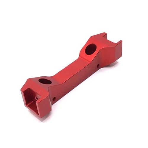 YXIUEYINGE Metall Upgrade Aluminium Teile Front Strahl Halterung for YK4102 YK4103 YK4082 1/10 RC Auto Teile(Rood) von YXIUEYINGE