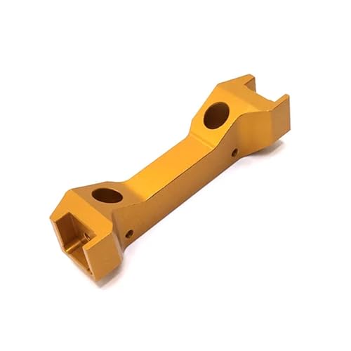 YXIUEYINGE Metall Upgrade Aluminium Teile Front Strahl Halterung for YK4102 YK4103 YK4082 1/10 RC Auto Teile(Yellow) von YXIUEYINGE