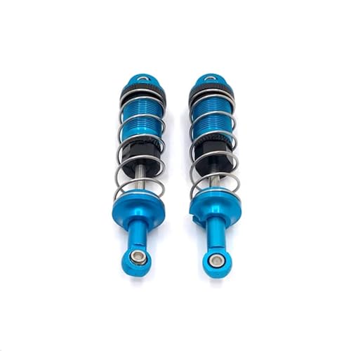 YXIUEYINGE Metall Upgrade Vorne und Hinten Hydraulische Externe Feder Stoßdämpfer for SCY 1/16 4WD RC Auto Ersatzteile(Sky Blue) von YXIUEYINGE