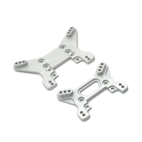 YXIUEYINGE Metall-Upgrade modifizierte vordere und hintere Stoßdämpferhalterungen for WLtoys 1/10 104001 104002 RC-Autoteile(Silver) von YXIUEYINGE