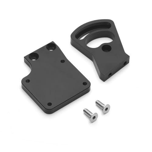 YXIUEYINGE Metall Verbesserte Motor Halterung Sitz 7760 for Trax-xas Revo 2,5 3,3 RC Auto Upgrade Teile Zubehör(Zwart) von YXIUEYINGE