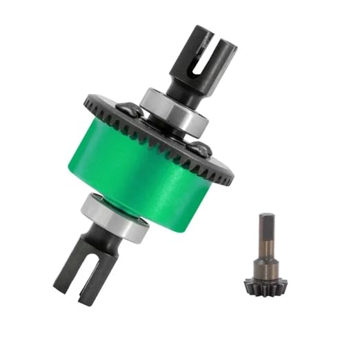YXIUEYINGE Metall Vorne Hinten Differential 43T 13T for ARR-ma 1/7 Infraction Limitless 1/8 for Typhon 6S 1/10 for SENTON 6S Upgrade Teile(Green) von YXIUEYINGE