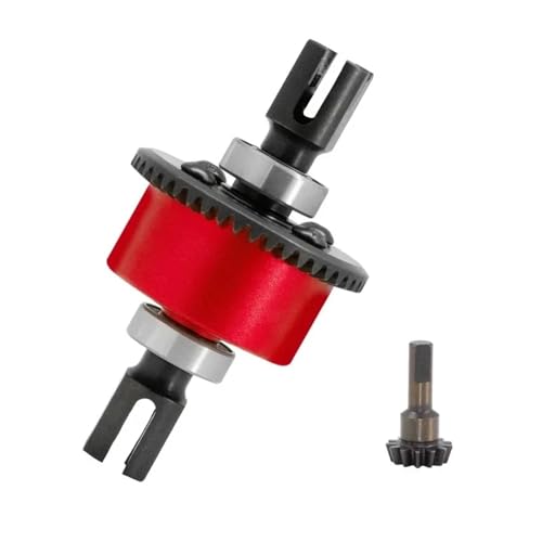 YXIUEYINGE Metall Vorne Hinten Differential 43T 13T for ARR-ma 1/7 Infraction Limitless 1/8 for Typhon 6S 1/10 for SENTON 6S Upgrade Teile(Rood) von YXIUEYINGE