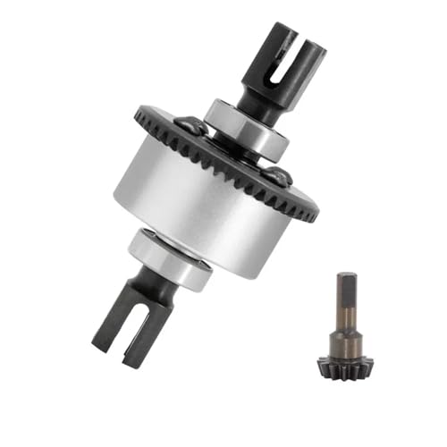 YXIUEYINGE Metall Vorne Hinten Differential 43T 13T for ARR-ma 1/7 Infraction Limitless 1/8 for Typhon 6S 1/10 for SENTON 6S Upgrade Teile(Silver) von YXIUEYINGE