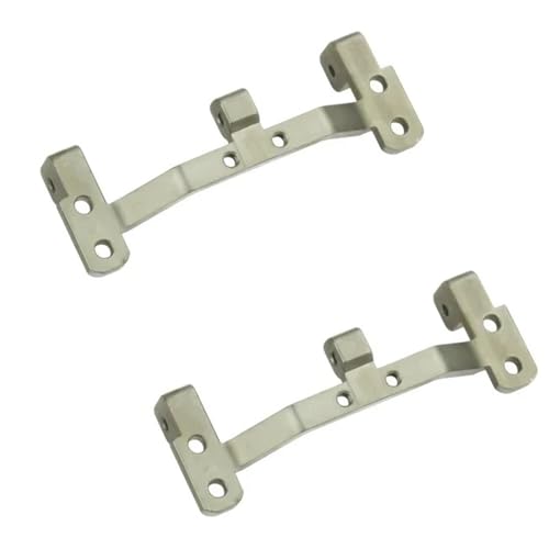 YXIUEYINGE Metall Zugstange Basis Sitz & Achse Up Servo Halterung Montieren Upgrade Ersatzteile for MN D90 FJ45 for WPL C24 RC Auto(Light Grey) von YXIUEYINGE