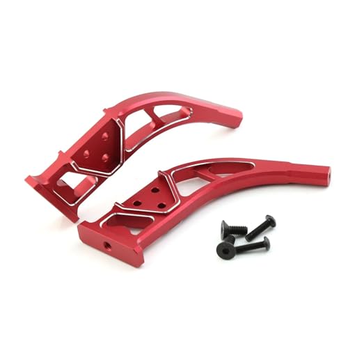 YXIUEYINGE Metalldiffusor unterstützt Heckflügel-Stützrahmen for ARR-ma 1/7 Infraction for Limitless for Felony 6S BLX RC-Auto-Upgrade-Teile(Rood) von YXIUEYINGE