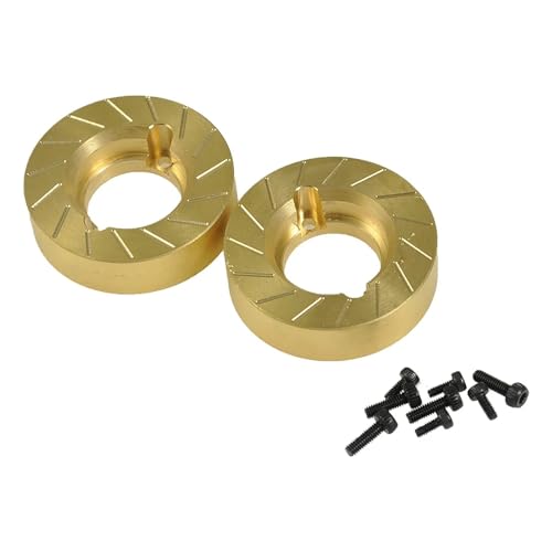 YXIUEYINGE RC-Auto-Innenradgewichte, Messing-Gegengewicht for Axial SCX10 II 90046 1/10 RC-Crawler-Auto, Vorderachse, Upgrade-Teile von YXIUEYINGE