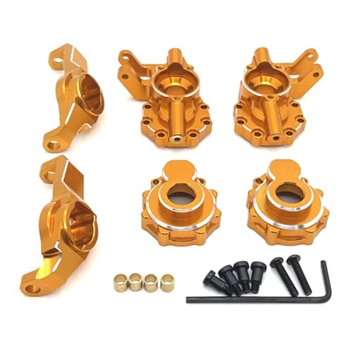YXIUEYINGE RC-Auto-Upgrade-Kit for die Vorderachse C-Lenkbecher for TRAX-XAS 1/10 TRX4 for Hua-NGBO 1/10 R1001 R1002 R1003 RC-Auto-Spielzeugteile(Gold) von YXIUEYINGE