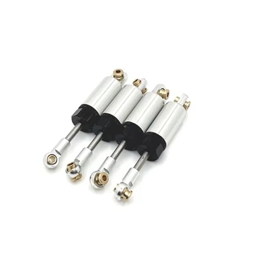 YXIUEYINGE Verwendet for MN Modell 1/12 D90 D91 D96 99S MN82 LC79 MN78 for WPL C14 C24 RC Auto Teile Metall verbesserte Hydraulische Stoßdämpfer(Silver) von YXIUEYINGE