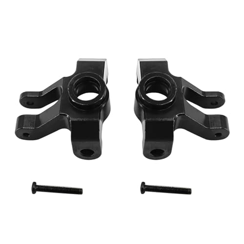 YXIUEYINGE Vorderachse Lenkung Tasse Metall for Mn128 Modell Mn86 G500 Upgrade Teile Fernbedienung Rc Crawler Auto Zubehör 1/12 Skala Spielzeug(Zwart) von YXIUEYINGE