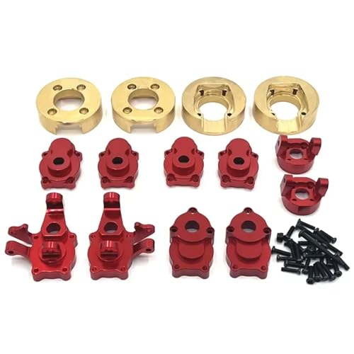 YXIUEYINGE Vorderer und hinterer Cup C-Sitz gewichtet for MJX H8H YK4102-3-4-6 4082-83 Metall-Upgrade-Teile Rc-Modell Crawler Car Truck(Rood) von YXIUEYINGE