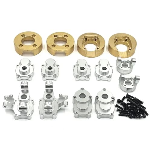 YXIUEYINGE Vorderer und hinterer Cup C-Sitz gewichtet for MJX H8H YK4102-3-4-6 4082-83 Metall-Upgrade-Teile Rc-Modell Crawler Car Truck(Silver) von YXIUEYINGE