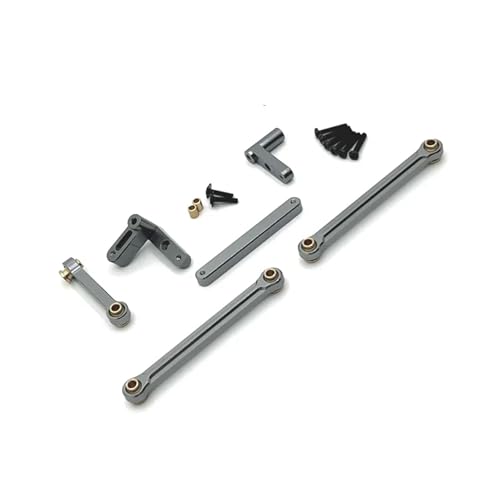 YXIUEYINGE for HS 1/14 14321 14322 14331 14332 14421 14422 14431 14432 C8802 YDJ-D879 RC Fernbedienung Auto Ersatzteile Lenkung Set Kit(Gray) von YXIUEYINGE