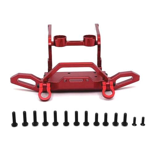 YXIUEYINGE for MJX 1/12 H12Y H12Y + RC Fernbedienung Auto Metall Upgrade Teile Front Stoßstange Stoßfänger Teile(Rood) von YXIUEYINGE