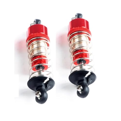 YXIUEYINGE for MJX for Hyper Go 14301 14302 14303 1/14 R/C Autos RC Trucks Ersatzteile Vorne/Hinten Öl Hydraulische Stoßdämpfer(Red 2pcs) von YXIUEYINGE