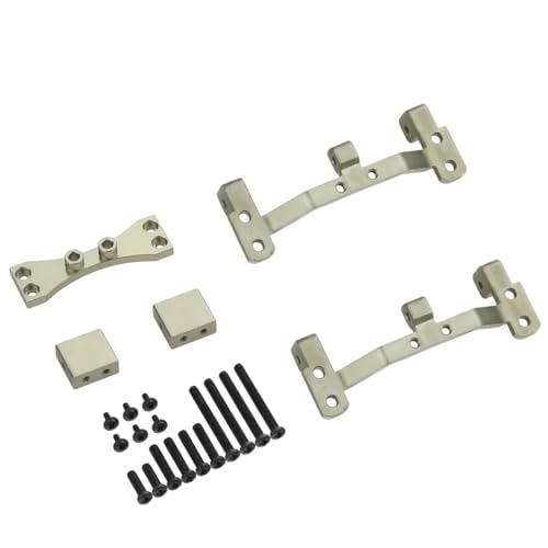 YXIUEYINGE for MN D90 D91 D96 MN99S 1/12 RC Auto Upgrade Teile Metall Zugstange Basis Sitz & Achse Up Servo Halterung Montieren Zubehör(Light Grey) von YXIUEYINGE