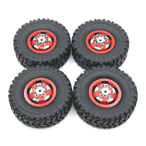 YXIUEYINGE for MN82 1/12 LC79 MN78 Fernbedienung Auto Teile Metall Verbesserte Hub Reifen(Rood) von YXIUEYINGE