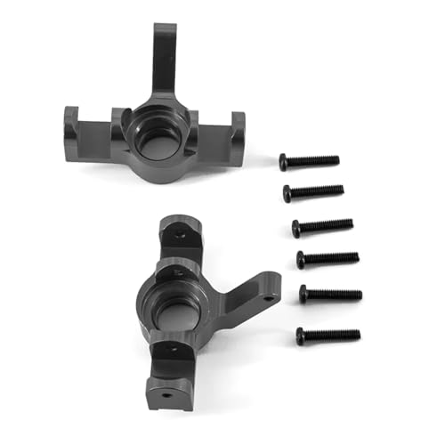 YXIUEYINGE for Mjx for Hyper Go 16207 16208 16209 16210 H16 Upgrade Teile Metall Front Lenkung Tasse for Rc Auto Aluminium Zubehör(Dark Grey) von YXIUEYINGE