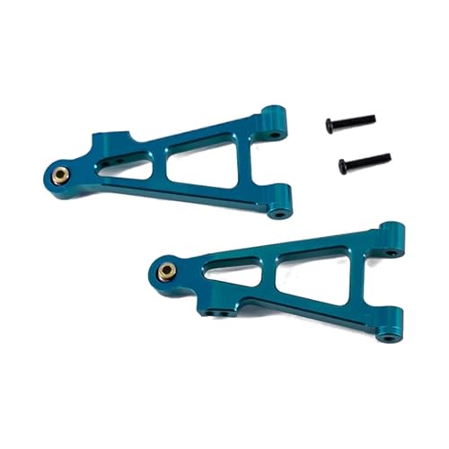 YXIUEYINGE for Mjx for Hyper Go 16207 16208 16209 16210 H16 Upgrade Teile Metall Front Lower Swing Arm for Rc Auto Aluminium Zubehör(Blauw) von YXIUEYINGE